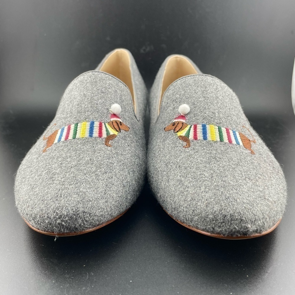 NEW TALBOTS RYAN NOVELTY LOAFERS - EMBROIDERED DACHSHUND SIZE 9.5 - Picture 6 of 13
